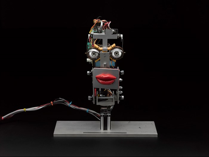 Robot receptionist Inkha, built by Matthew Walker and Peter S Longyear, 2002 © The Board of Trustees of the Science Museum.