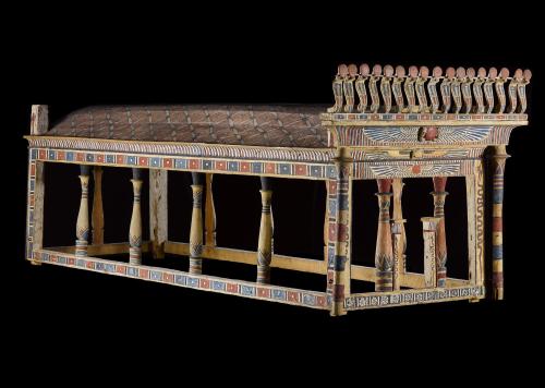 Canopy in the shape of a shrine inscribed for Montsuef, excavated by Alexander Henry Rhind: Ancient Egyptian, Thebes, Sheikh Abd el-Qurna, Early Roman period, c.9 BC.