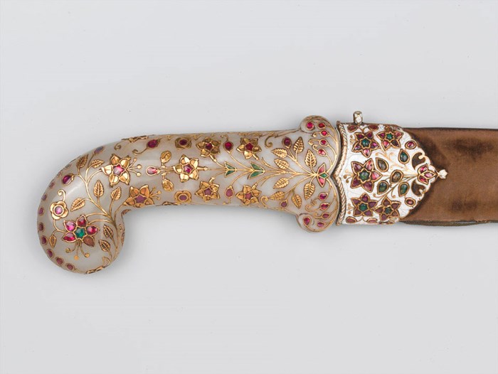 Detail of a dagger said to have belonged to Tipu Sultan , NAM. 1997-04-121-1 © National Army Museum.