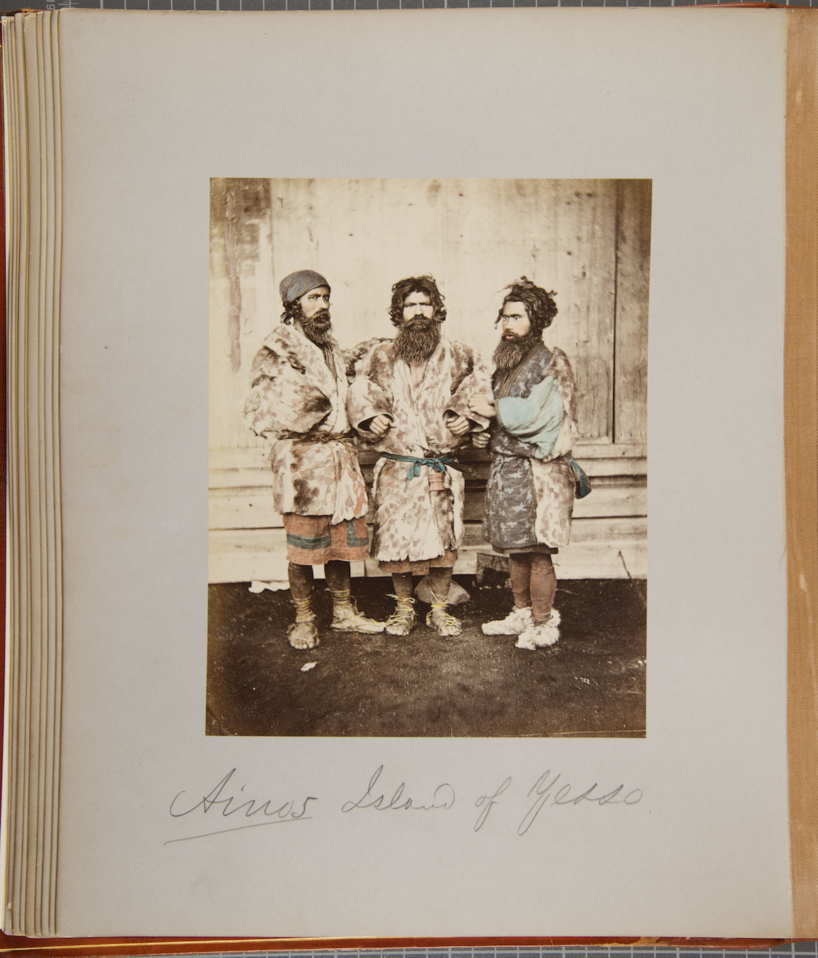 Baron Raimund von Stillfried. [Ainus - Group of Three Men], 1872. Courtesy of the Andrew Carnegie Birthplace Museum.