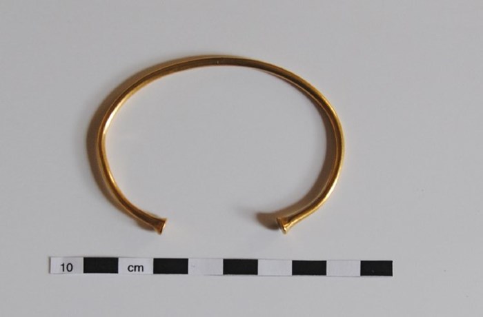 One of the surviving bracelets from Gaerwen, currently at the British Museum. © The Trustees of the British Museum.
