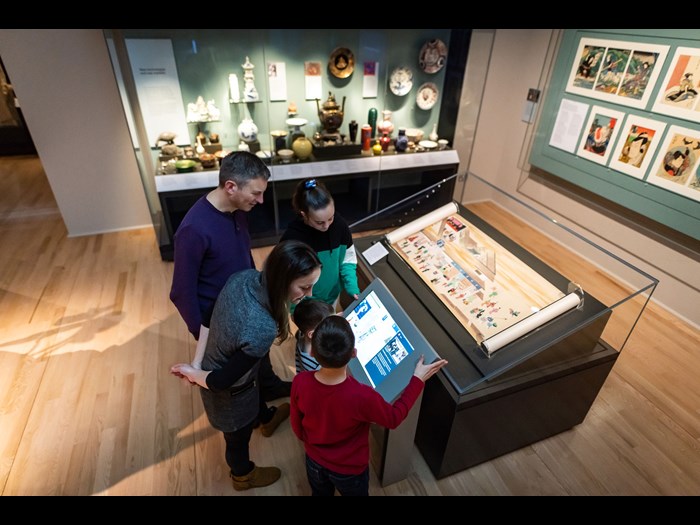 Discover interactive displays in the Exploring Eats Asia gallery.