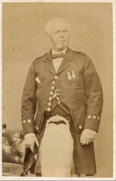 Carte-de-visite depicting John Brown, by George Washington Wilson, Aberdeen. From the Howarth-Loomes Collection at National Museums Scotland.