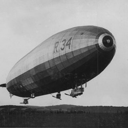 Construction of R34 was completed on 20 December 1918 and it was flown to East Fortune in May 1919.