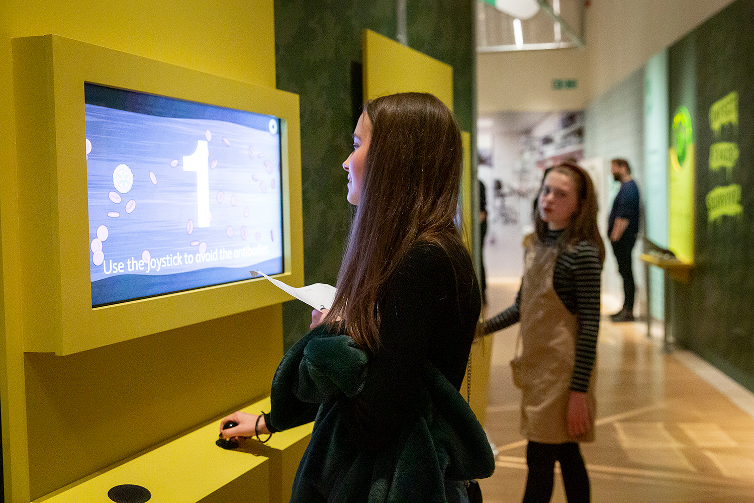Interactive games in the Parasites exhibition © Ruth Armstrong