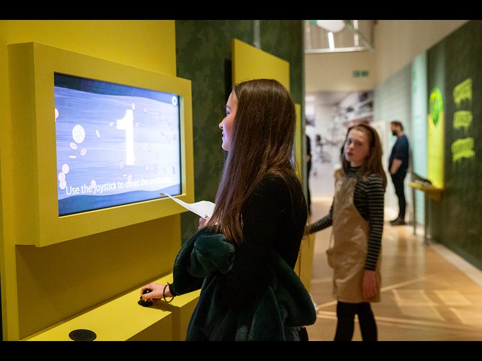 Interactive games in the Parasites exhibition © Ruth Armstrong