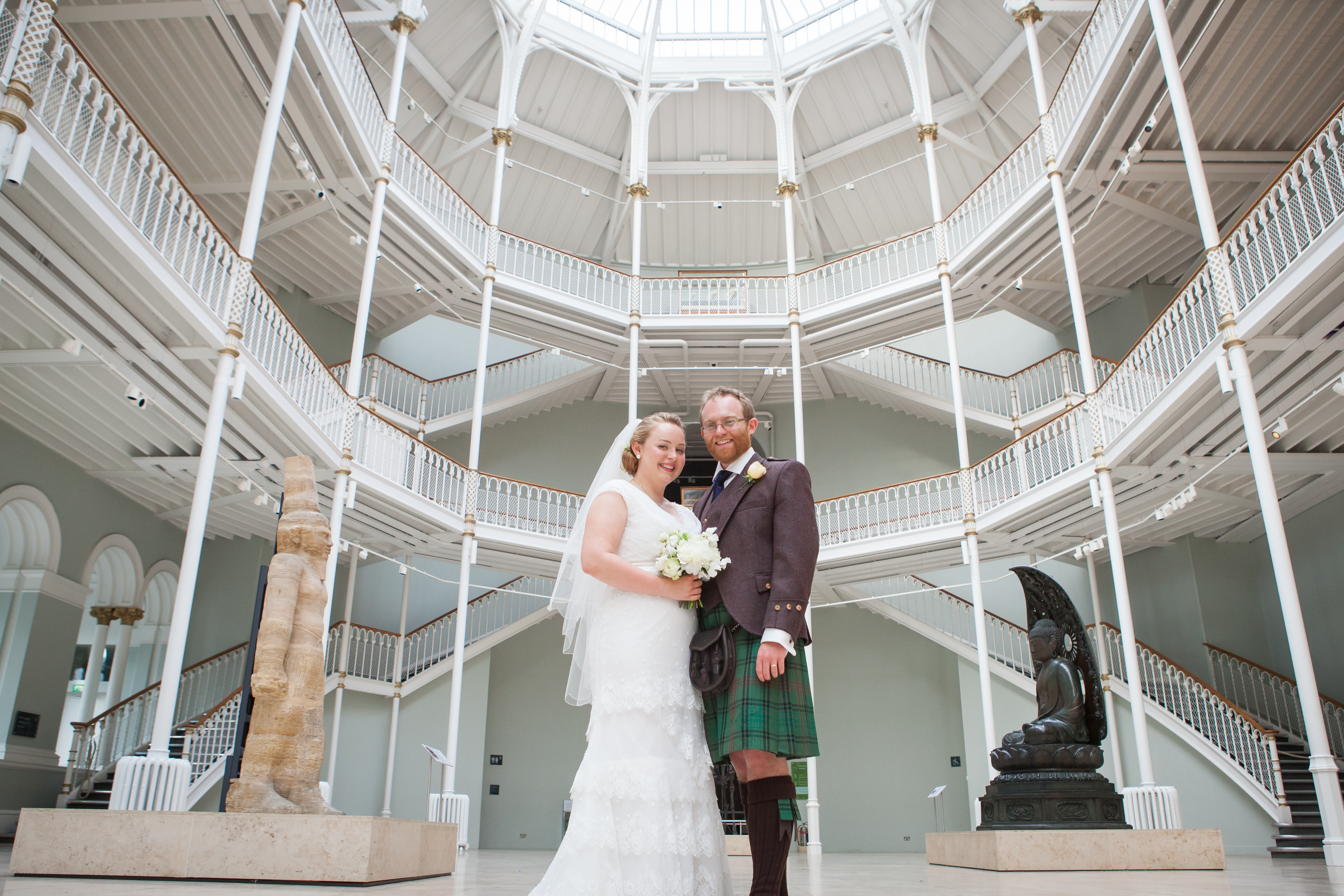 Newlyweds in the Grand Gallery © First Light Photography
