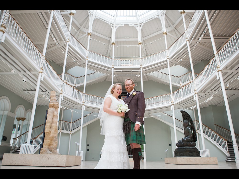 Newlyweds in the Grand Gallery