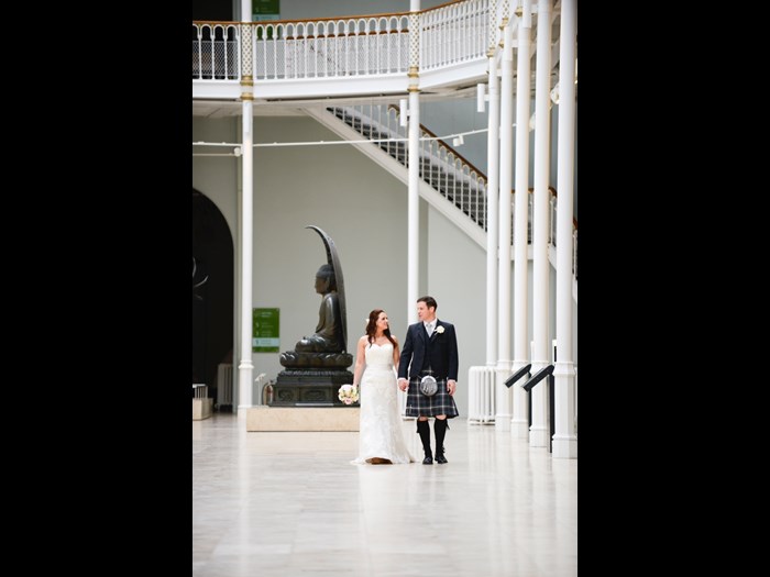 Newlyweds in the Grand Gallery 