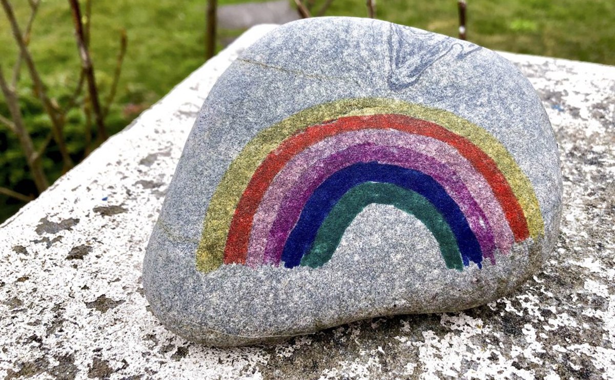 Shetland Beach Pebble Collected By National Museums Scotland To Represent The Rainbow As A Symbol Of Hope During The Pandemic Copyright Niela Kalra 1024X938