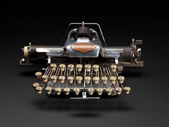 Old-fashioned typewriter.