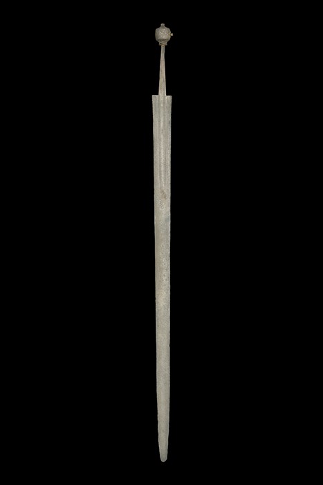 A long sword of a dull metal