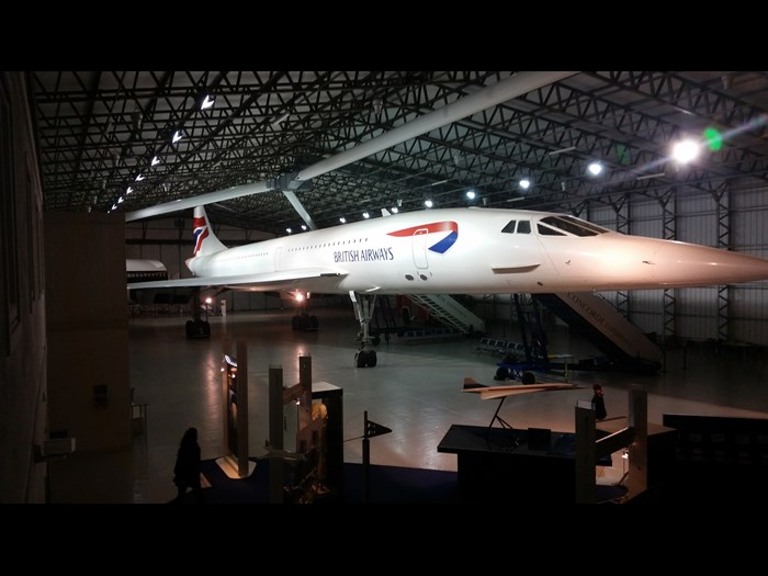 Conorde at the National Museum of Flight.
