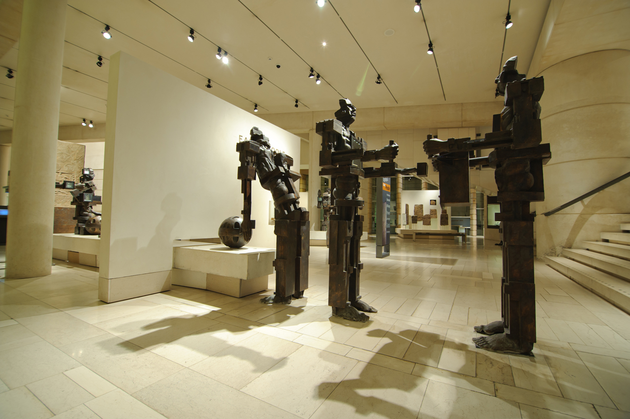 The Early People gallery at the National Museum of Scotland.