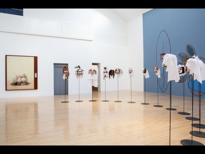 The Pine’s Eye exhibition at the Talbot Rice Gallery, curated by James Clegg. Image courtesy Talbot Rice Gallery, The University of Edinburgh. Photo: Sally Jubb.