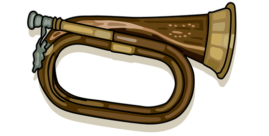 Illustration of a trumpet.