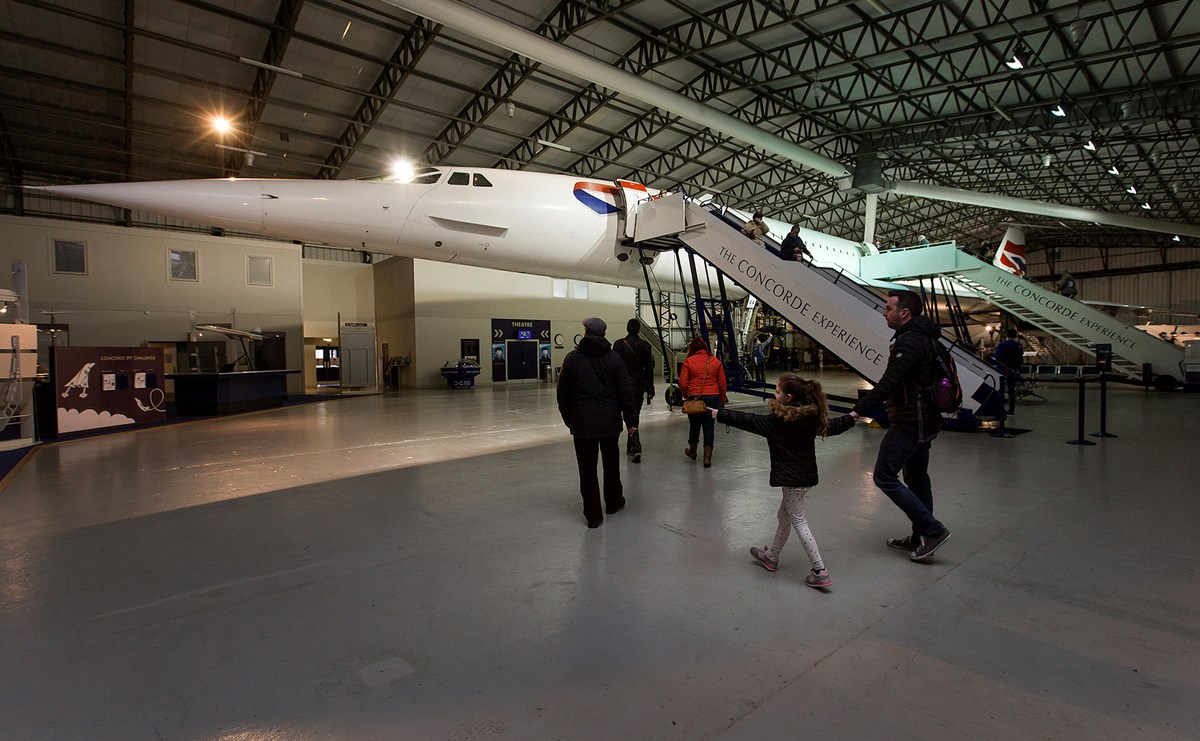 Visitors In The Concorde Hangar At The National Museum Of Flight © Ruth Armstrong Photography
