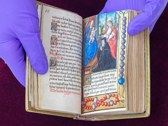 Book of Hours inscribed by Mary, Queen of Scots. © Neil Hanna