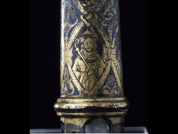 Whithorn crozier with stem decorated in champlevé enamelling, 12th century (H.1992.1833)