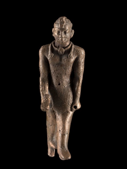 Copper alloy statuette of a Nubian king