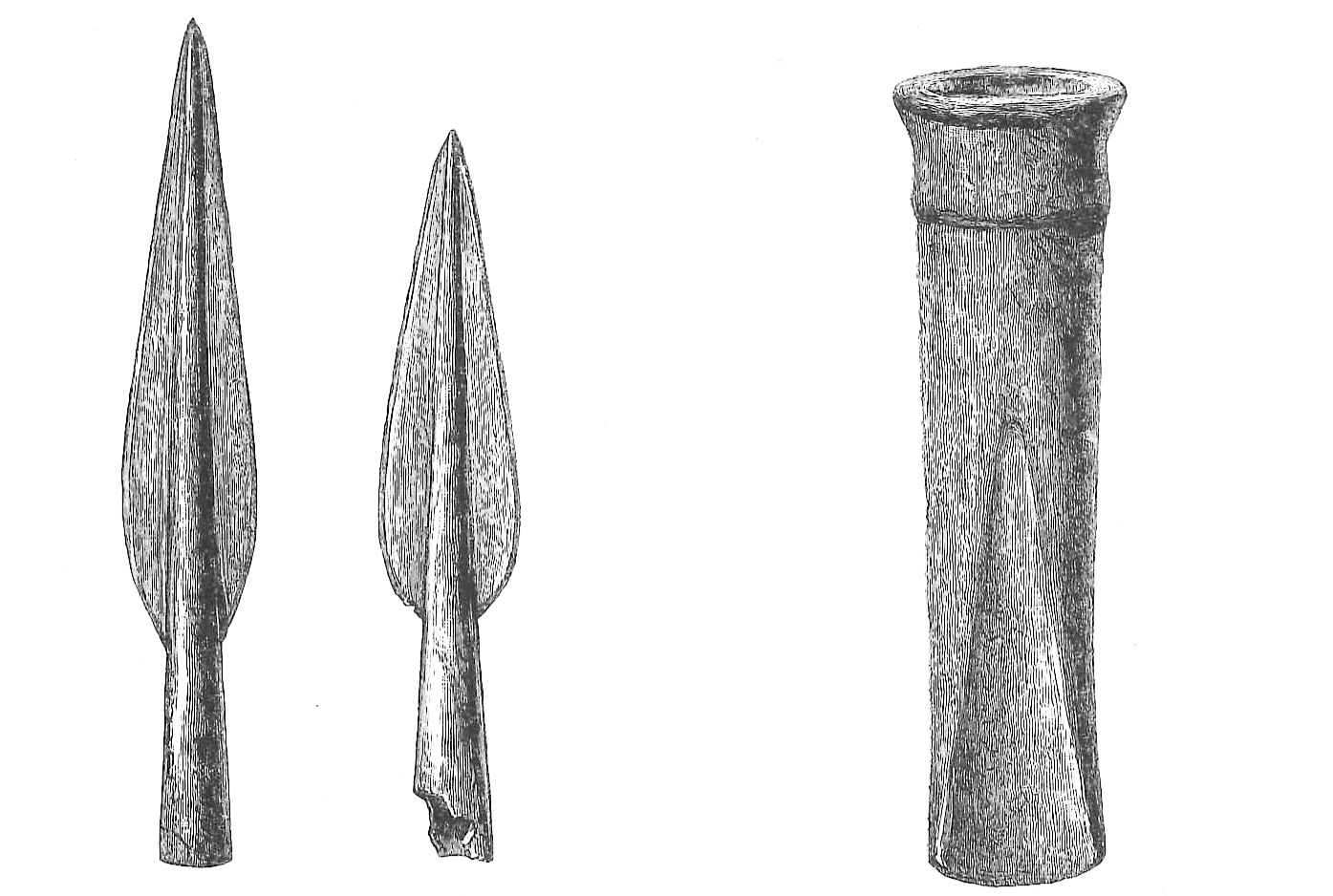 Spears And Gouge Drawing