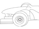 F1 car colouring sheet
