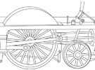 Steam engine colouring sheet