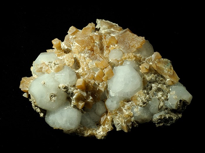 Analcime. Mineral of the zeolite group from Talisker, Skye.