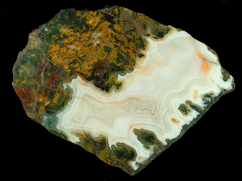 Agate from Burn Anne, Ayrshire.