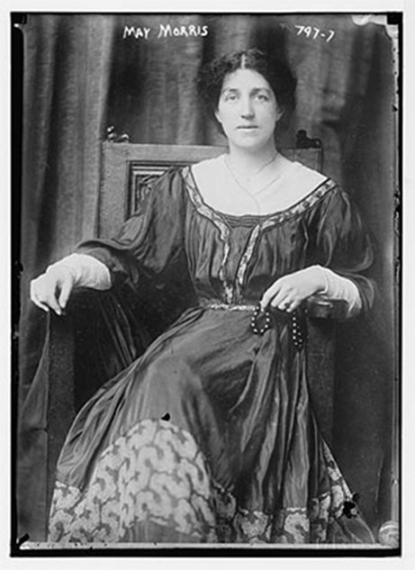 May Morris. Photo from Library of Congress Prints and Photographs Division Washington, D.C.