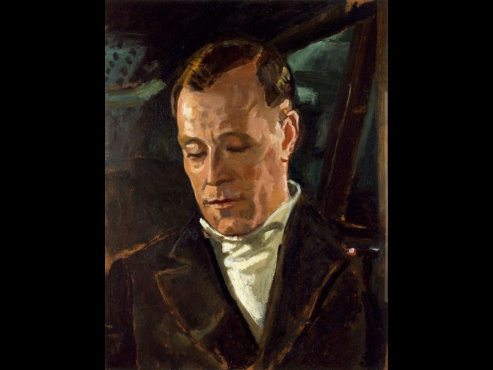 Captain Benjamin Bryant DSO, DSC, Royal Navy, by the Scottish artist Robert Sivell. Ben Bryant was one of the most successful British submarine commanders of the Second World War. This portrait was painted in 1945 when he was commanding the 3rd Submarine Flotilla at HMS Forth, the submarine depot ship in the Holy Loch, Firth of Clyde.