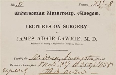 Livingstones Surgery Certificate (1)