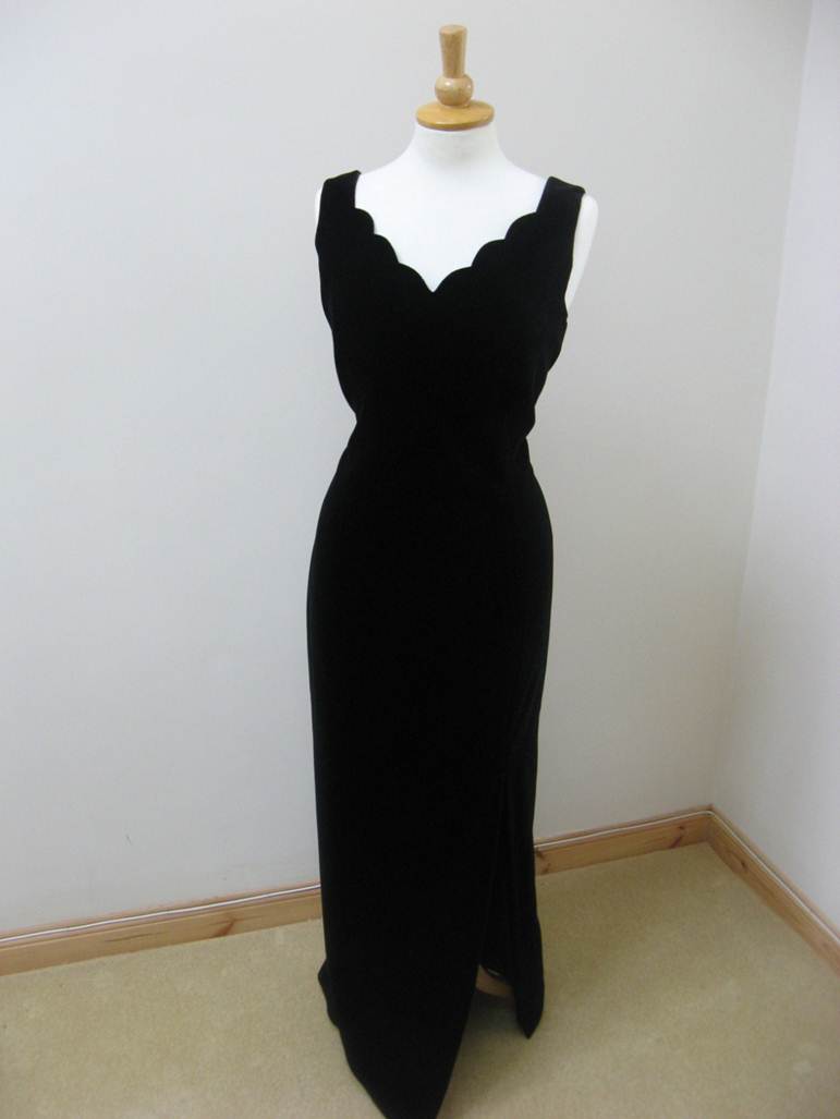 Black evening gown