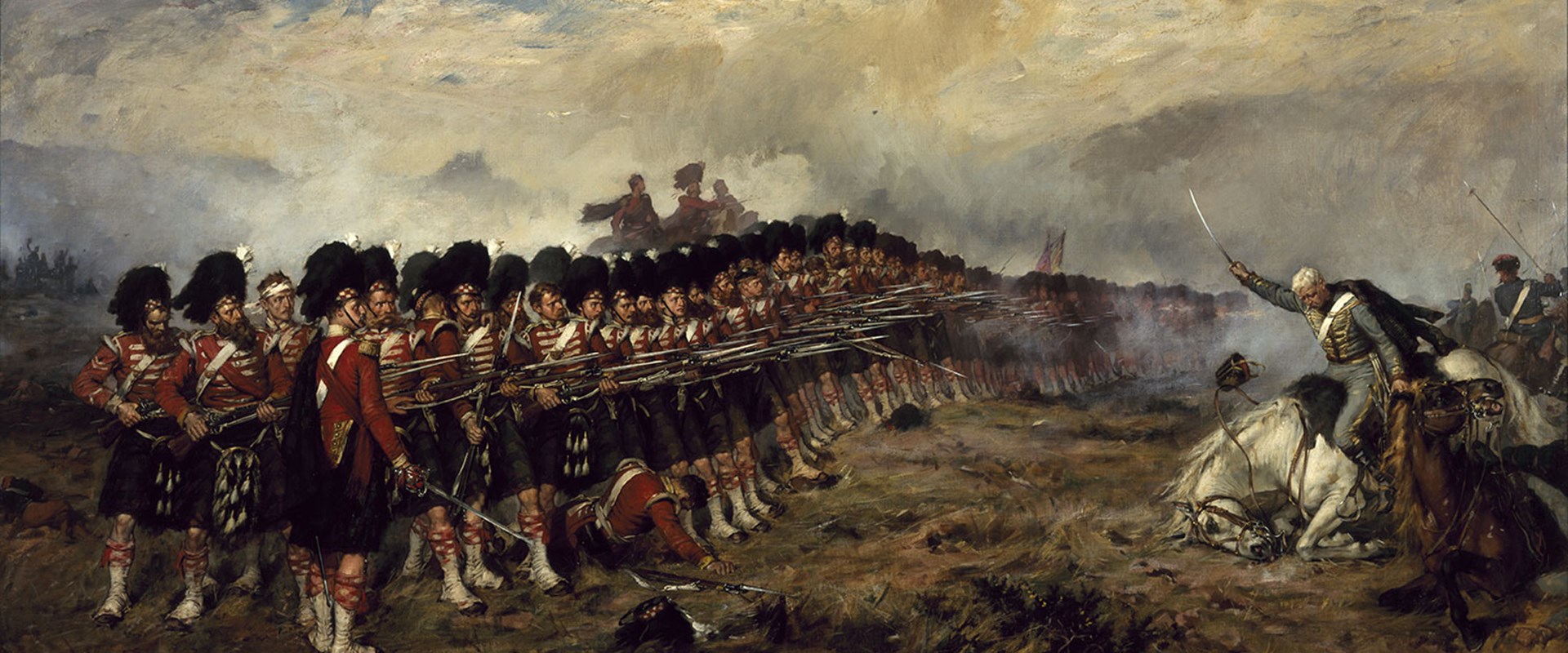 The Thin Red Line by Robert Gibb, 1881. By kind permission of Diageo, on loan to the National Museums Scotland.