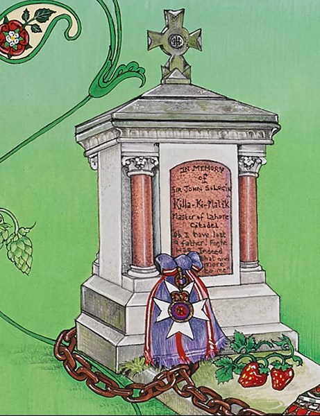 Sir John Login's tombstone