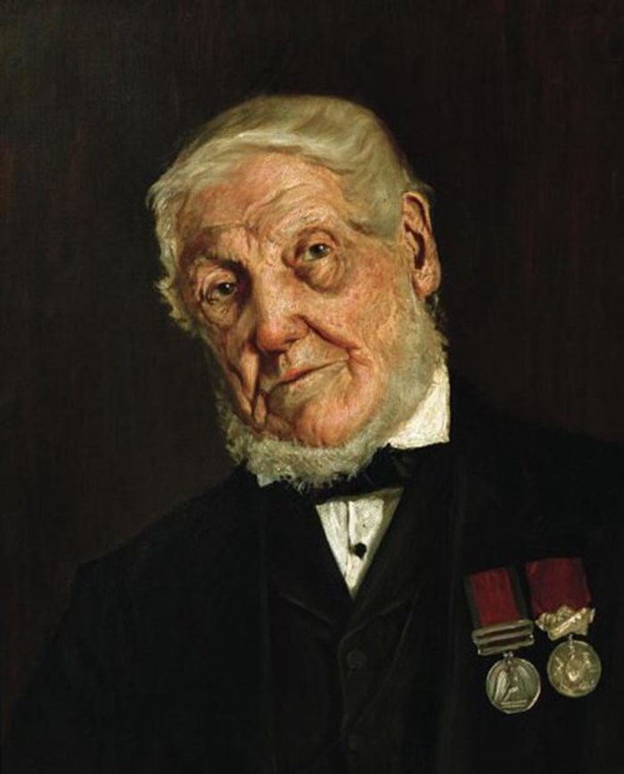 Portrait Of Sergeant Major John Dickson A Waterloo Veteran