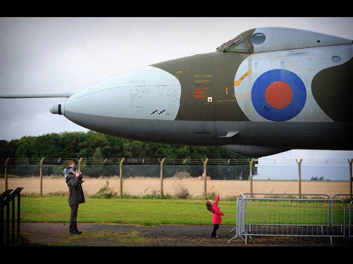 Nose of Avro Vulcan XM597 at National Museum of Flight, East Fortune Airfield.