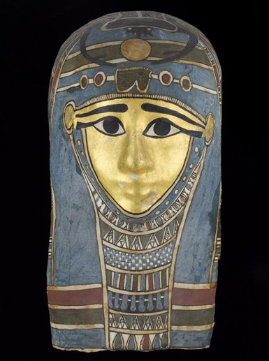 Mummy mask of an unidentified person