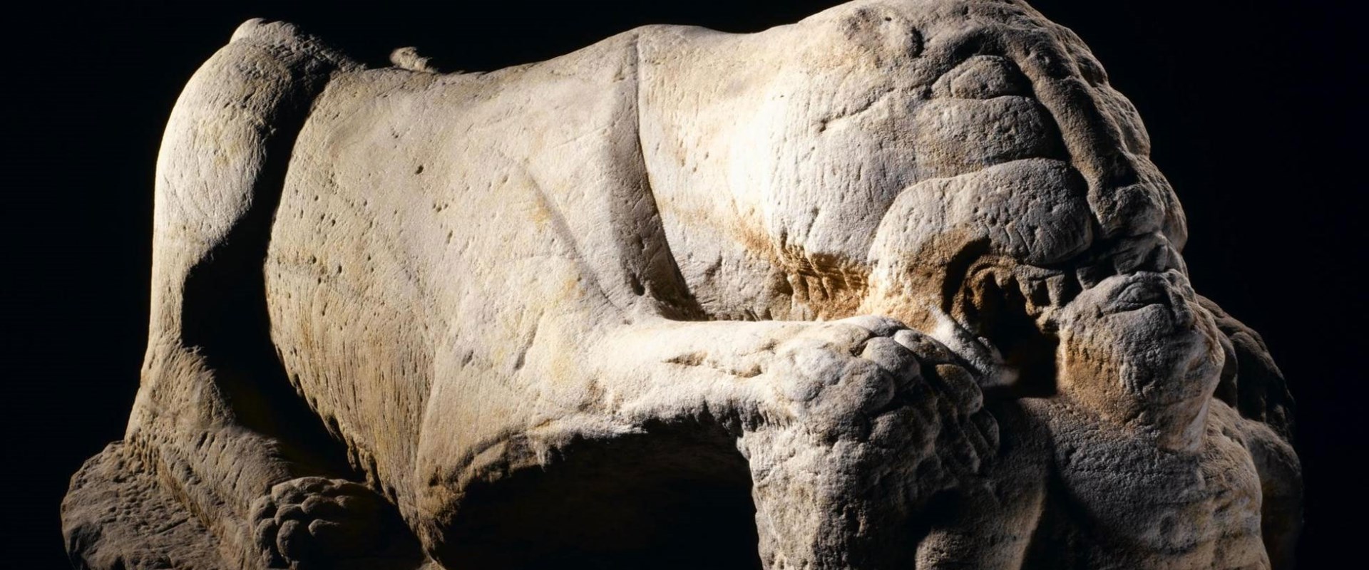 The Cramond Lioness, a Roman monument found in the mud of the River Almond by ferryman Robert Graham in 1997.