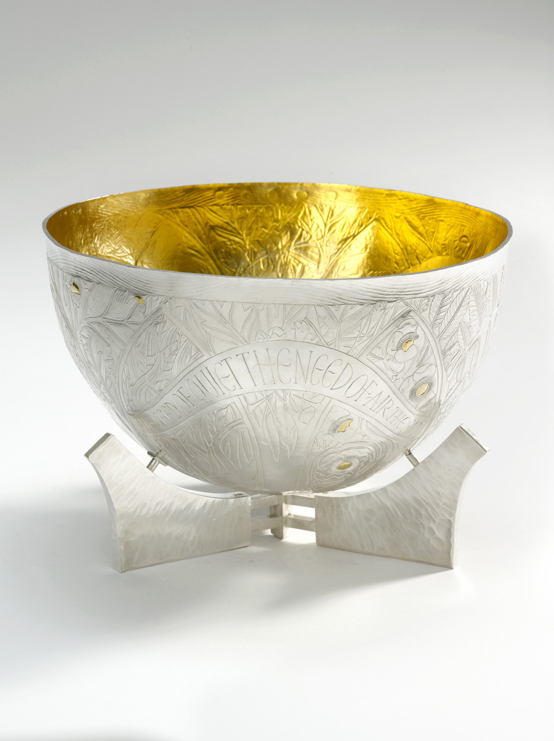 ‘Bowl’, 2009, Michael Lloyd. Measurements: Height 7cm Width 30cm. Image © The Goldsmiths’ Company. Courtesy ‘Collection: The Worshipful Company of Goldsmiths'. '