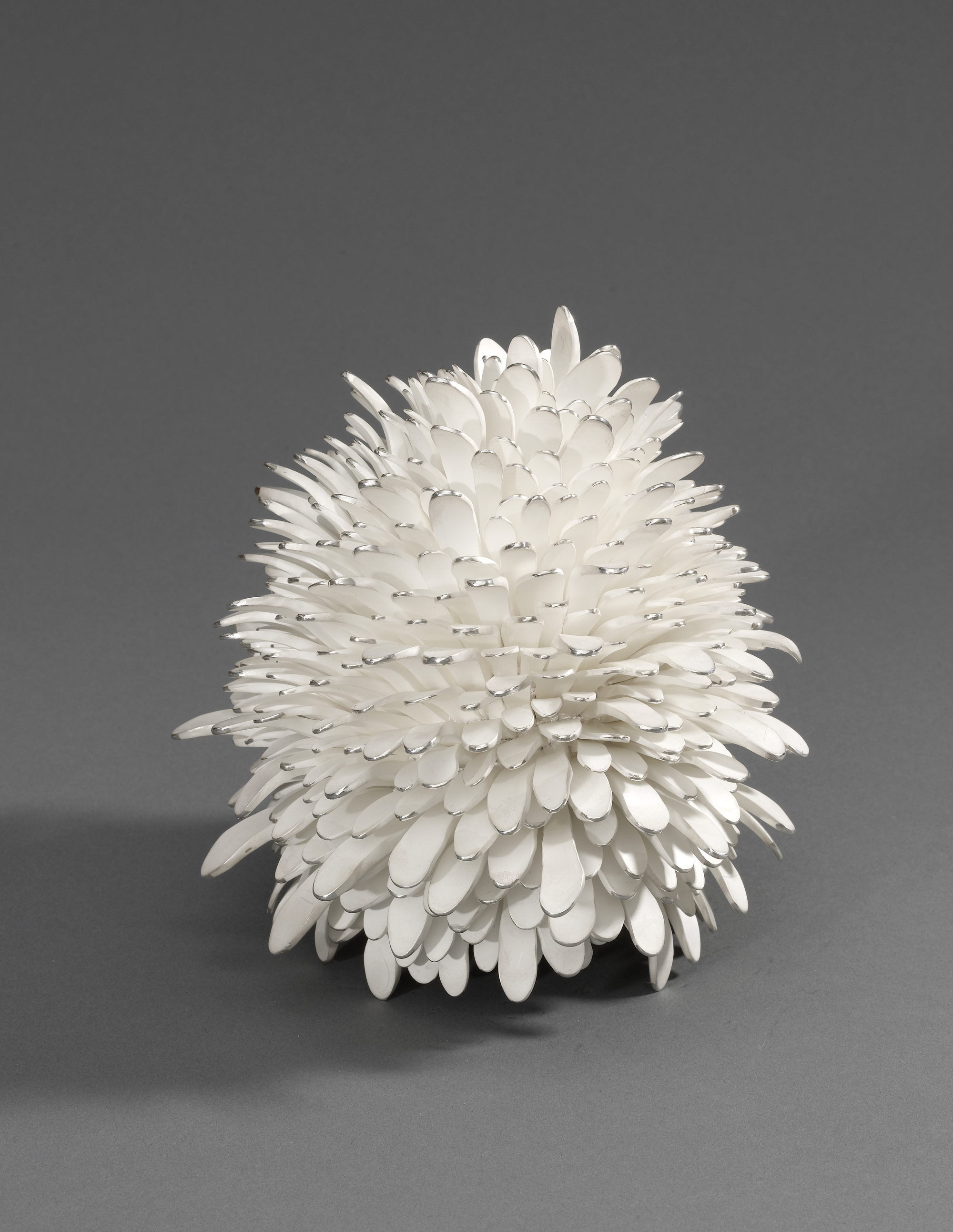 ‘Pine Cone’, 2007, Junko Mori. Measurements: Height 16cm Width 17cm. Image © The Goldsmiths’ Company. Courtesy ‘Collection: The Worshipful Company of Goldsmiths’. '
