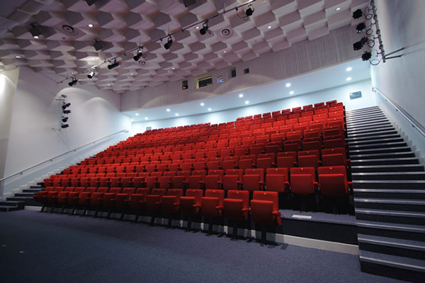 A view of the Auditorium seating at the National Museum of Scotland.