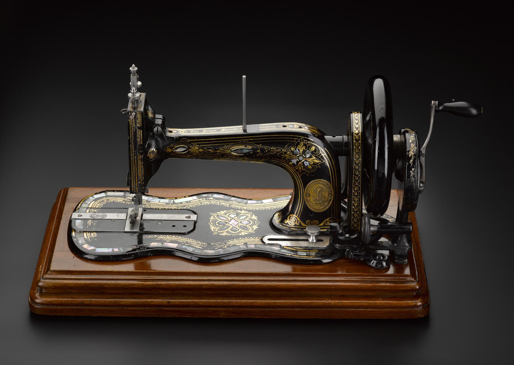 Hand operated sewing machine