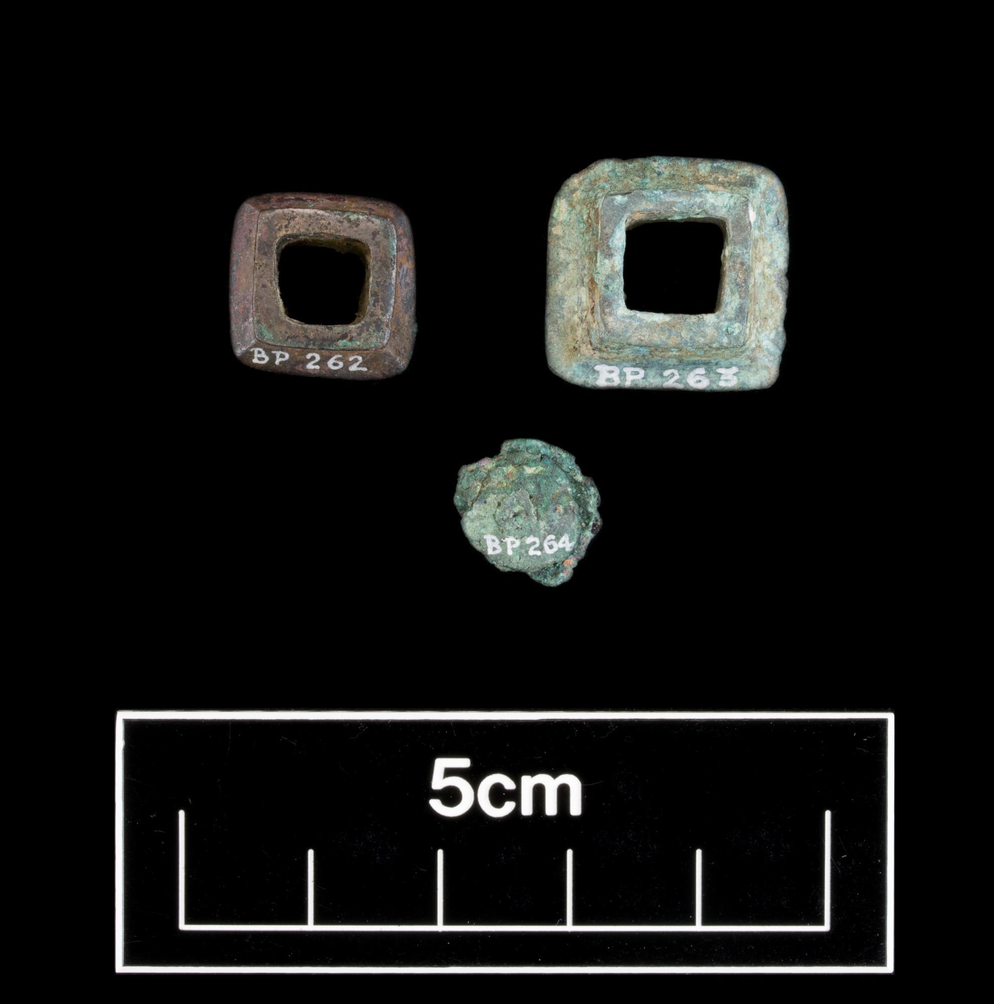 Image of Double button of bronze with high middle (Dubbel knapp med hög midt), Bronze Age, from Denmark © National Museums Scotland