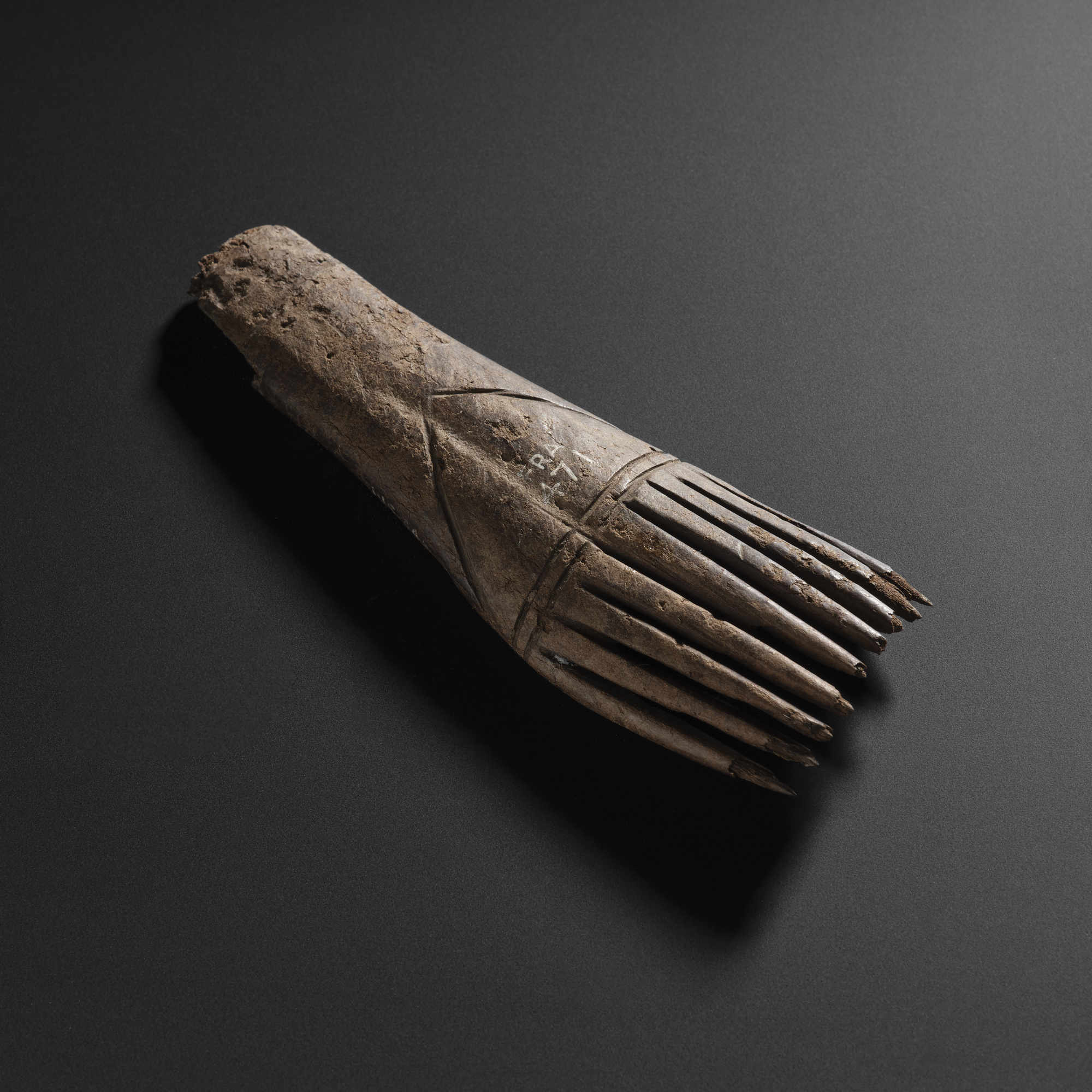 Image of Bone weaving comb from the Roman site at Newstead © National Museums Scotland