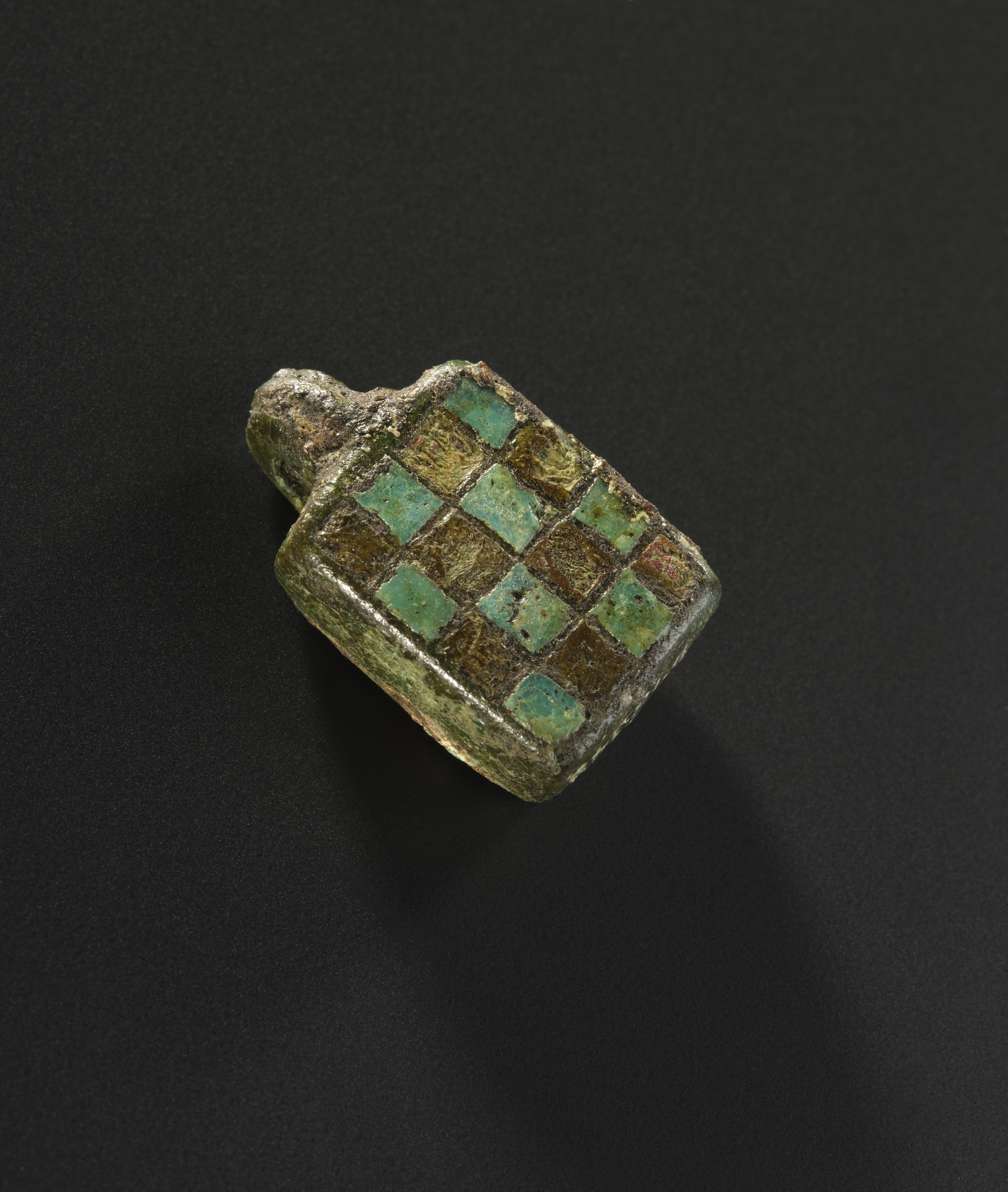 Image of Locket-like object with enamelling, from the Roman site at Newstead © National Museums Scotland