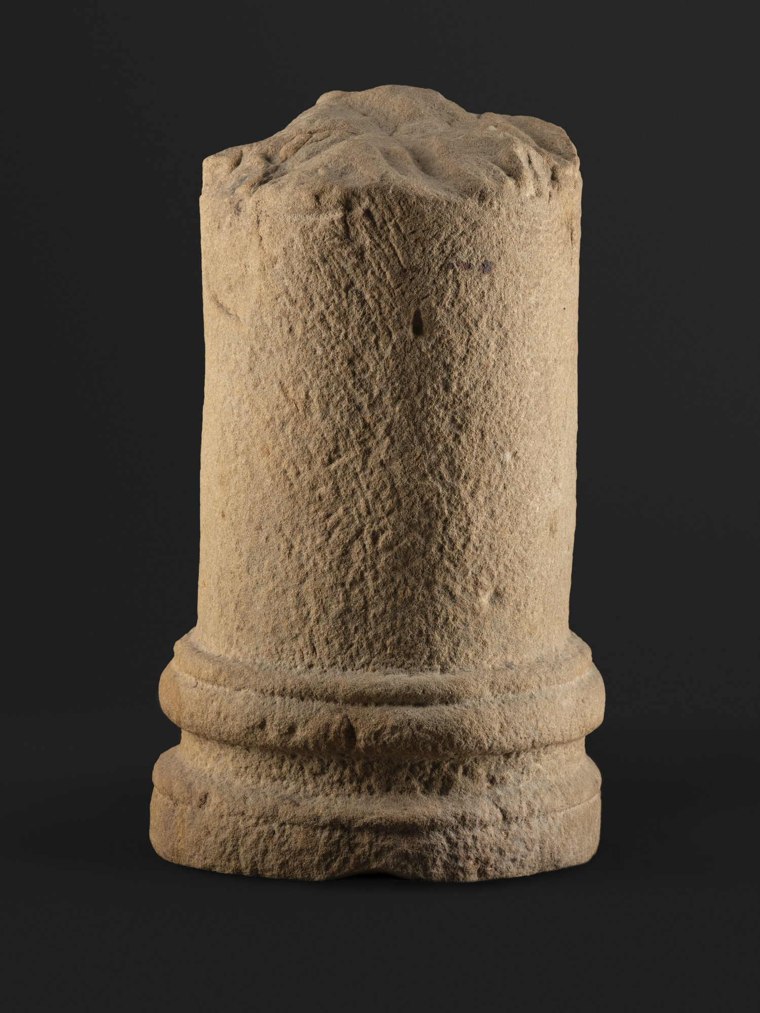 Image of Lower part of a sandstone column, probably one of six supporting a porch, from the Roman site at Newstead © National Museums Scotland