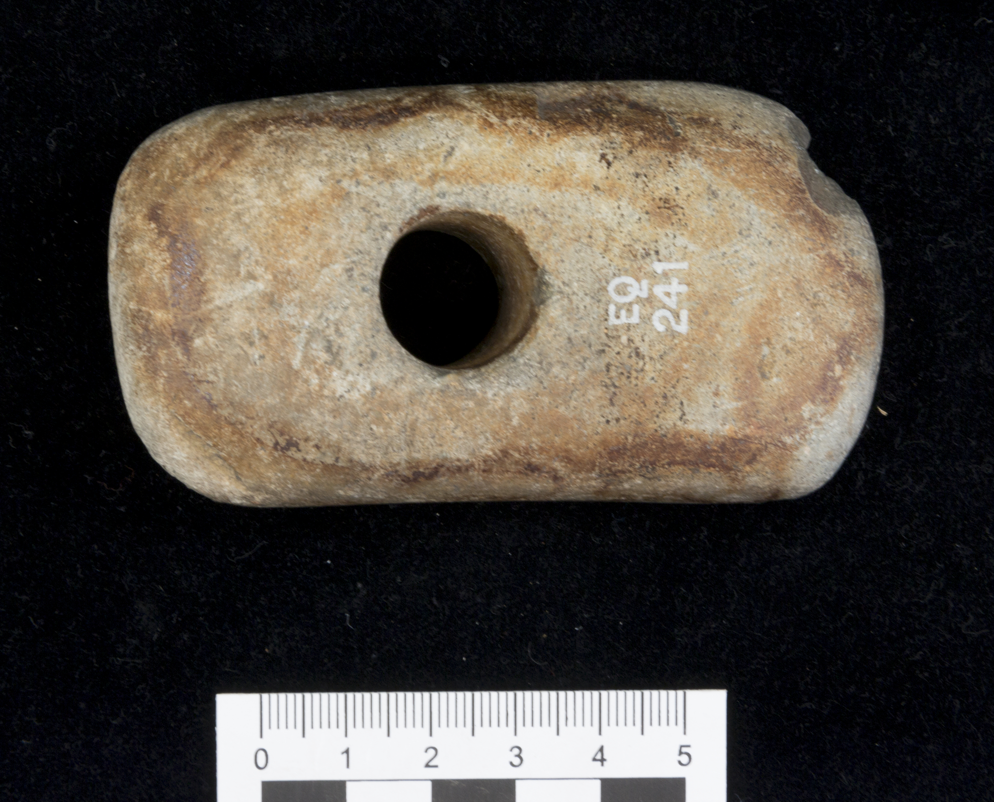 Image of Shafthole adze of stone from Birkhill, Cambusbarron, Stirlingshire © National Museums Scotland