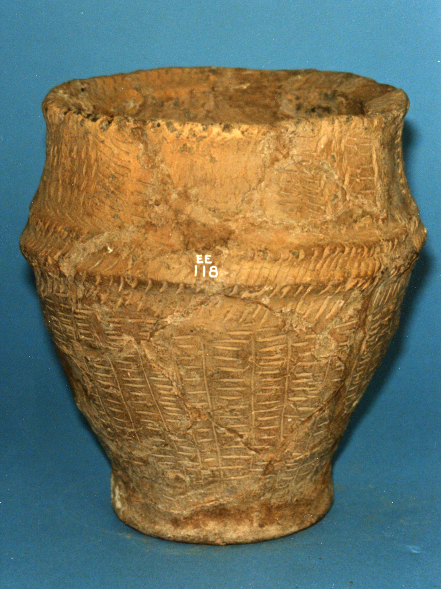 Image of Pottery food vessel from a cairn at Wetherhill, Muirkirk, Ayrshire © National Museums Scotland