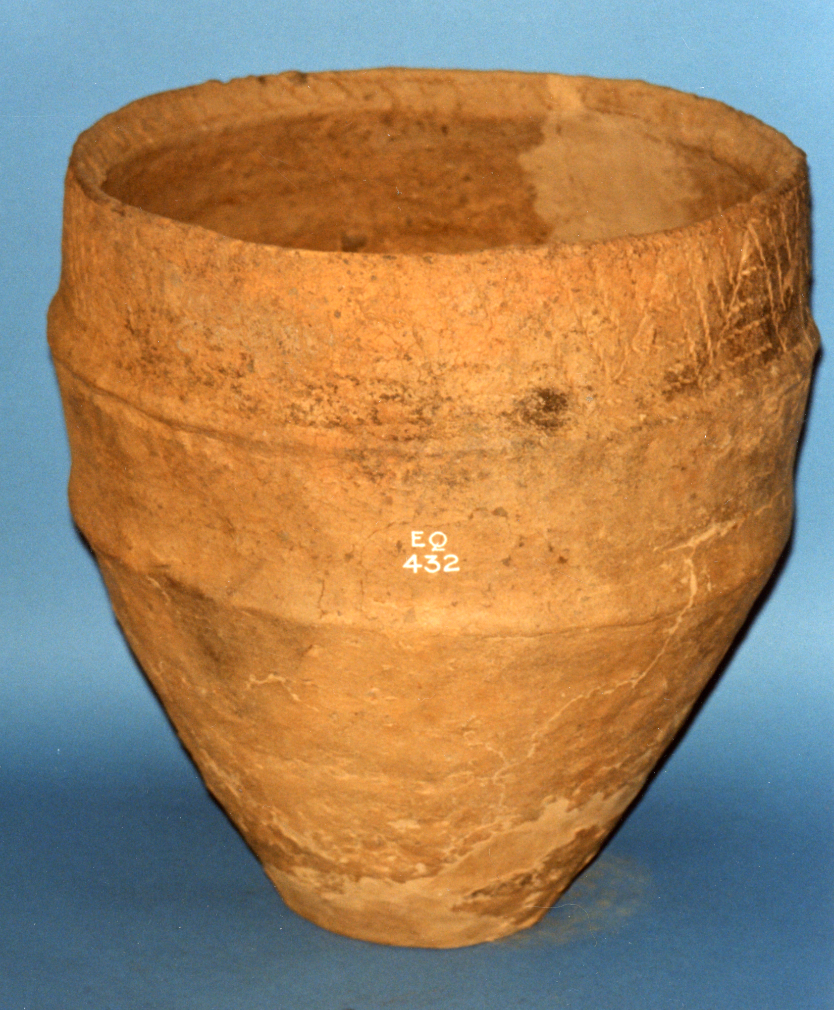 Image of Cinerary urn of brown clay, from Horsburgh Castle Farm, Innerleithen, Peeblesshire © National Museums Scotland